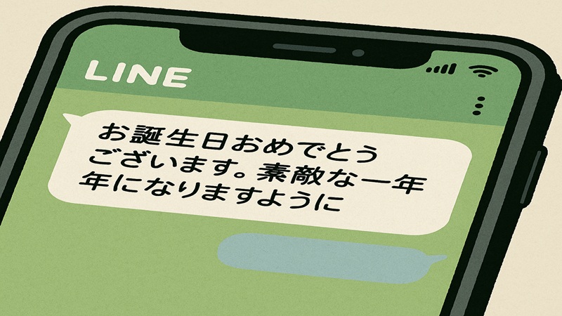 誕生日lineでのメッセージ配慮