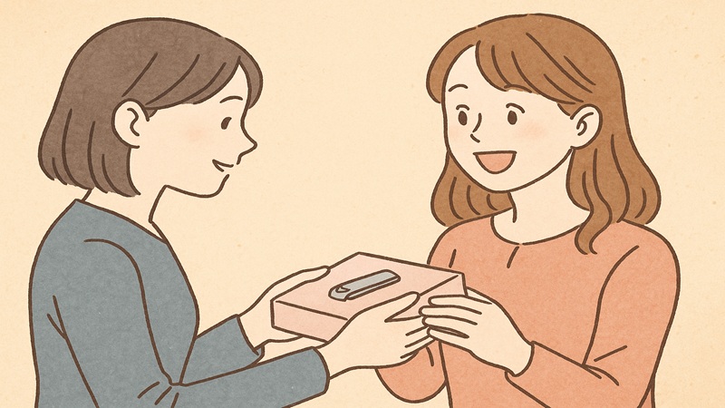 女性にあげる場合