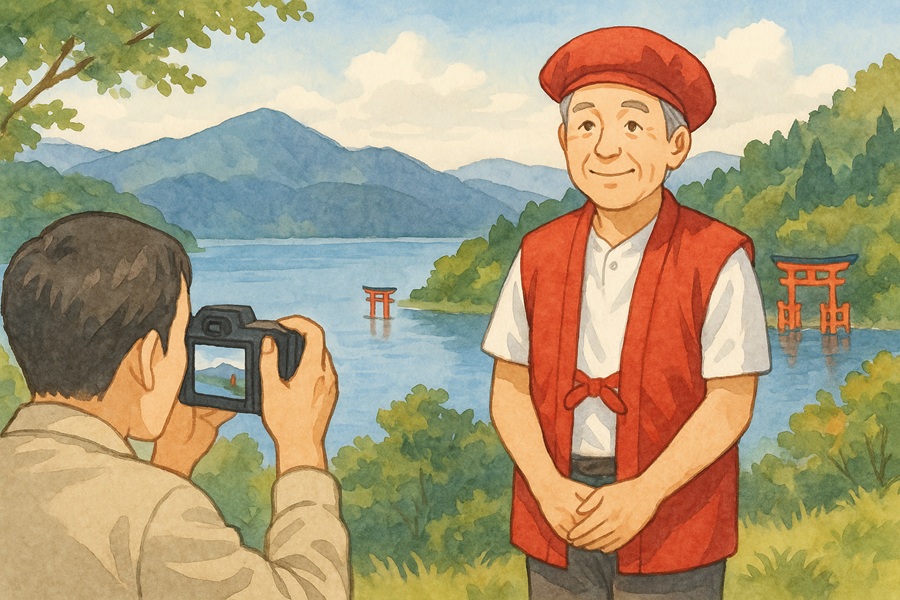 記念写真を残せるスポットもチェック