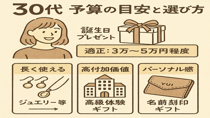 30代の予算の目安と選び方