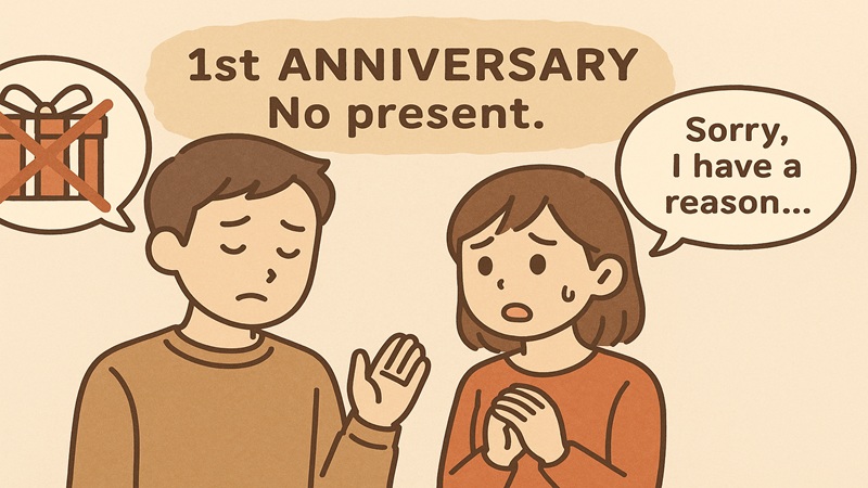 一年記念日にプレゼントなしの背景と理由