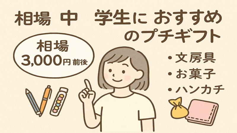 中学生への相場とおすすめのプチギフト