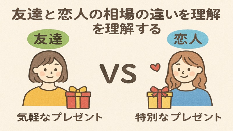 友達と恋人の相場の違いを理解する