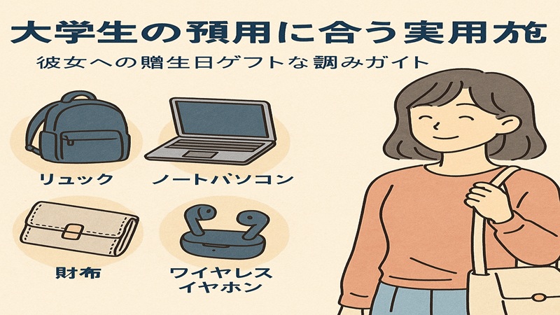大学生の予算に合う実用アイテム