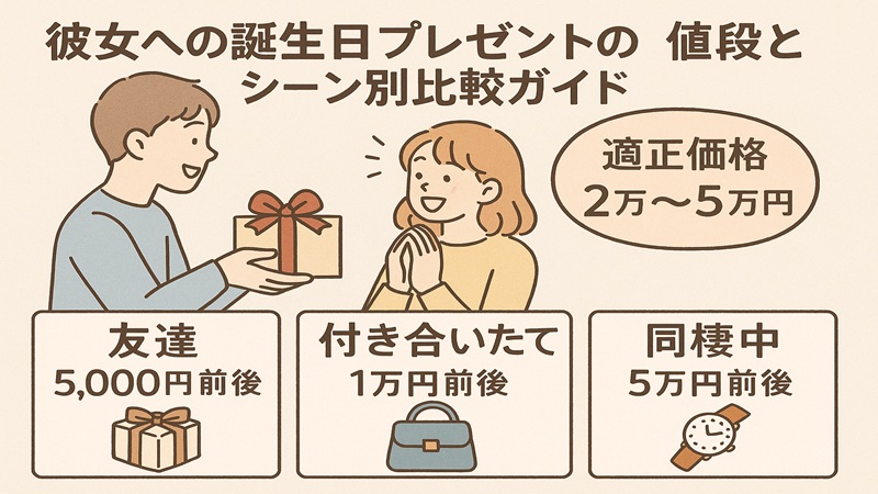 彼女への誕生日プレゼントの値段とシーン別比較ガイド