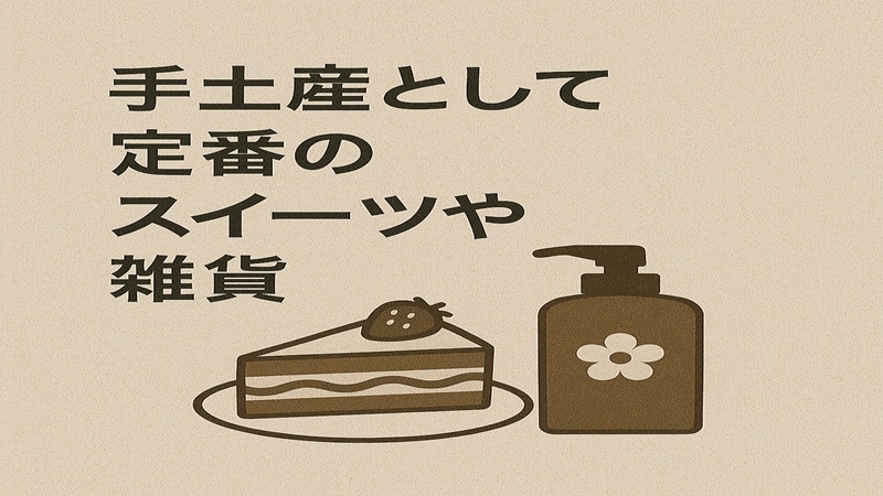 手土産として定番のスイーツや雑貨