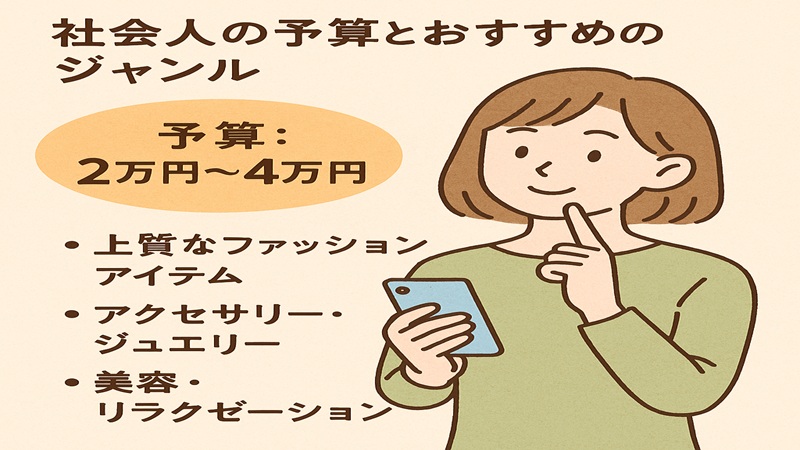 社会人の予算とおすすめのジャンル