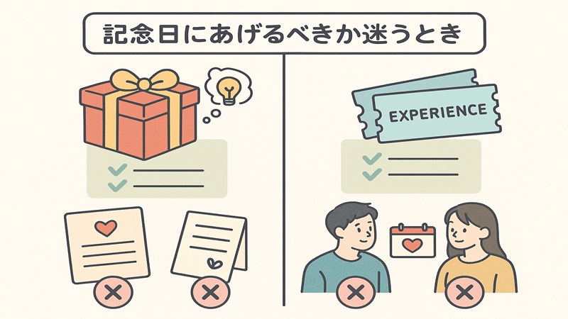 記念日にあげるべきか迷うとき